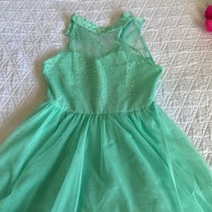 Turquoise sparkle dress